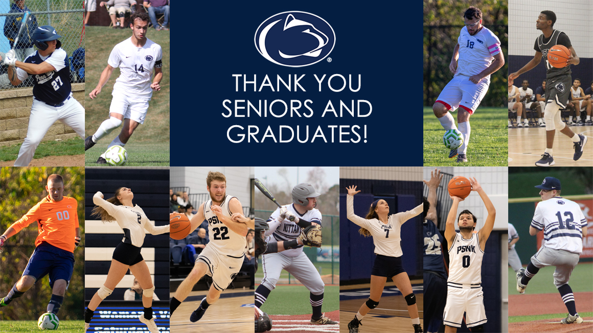 Collage of Penn State New Kensington seniors and graduates with caption 
