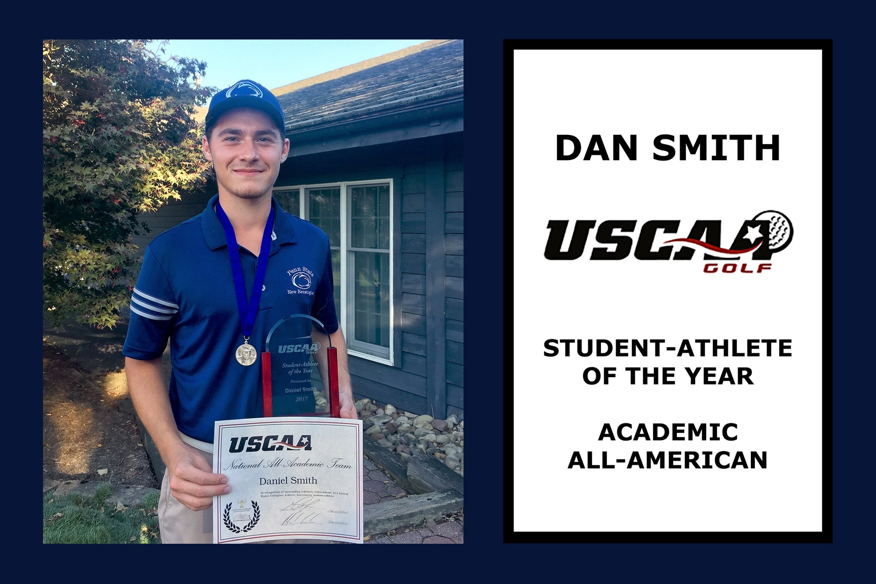 Dan Smith Named USCAA Men's Golf Student-Athlete of the Year