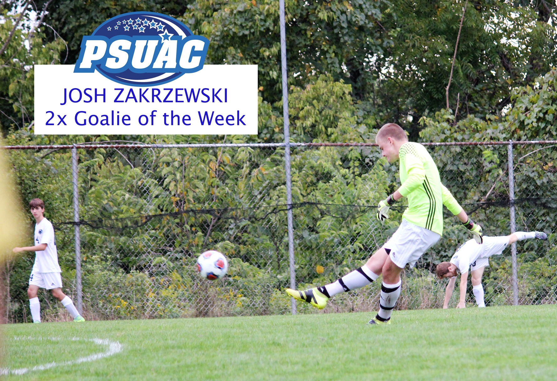 Josh Zakrzewski Earns Back-to-Back PSUAC Goalie of the Week Awards