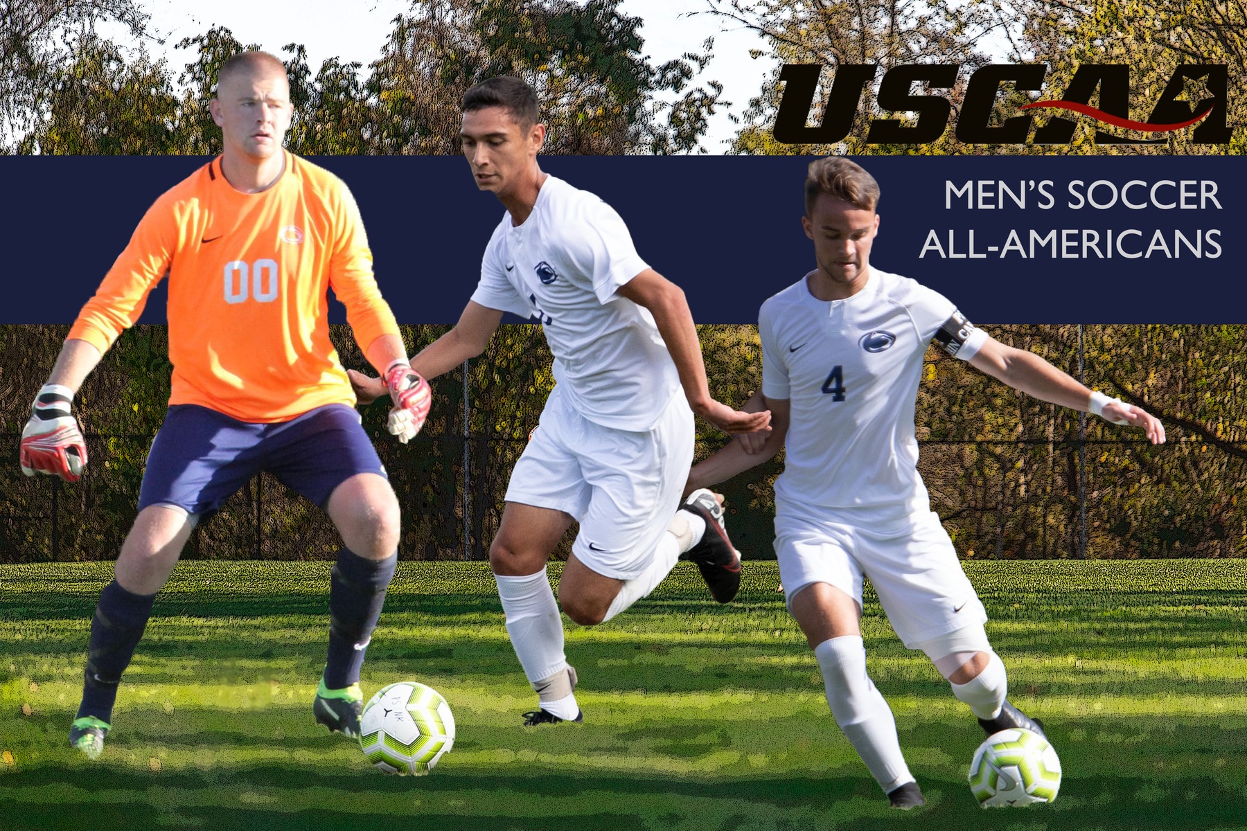 Men's Soccer Trio Named USCAA All-Americans